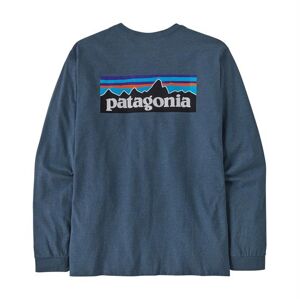 Patagonia Mens L/S P-6 Logo Responsibili-Tee, Utility Blue XL