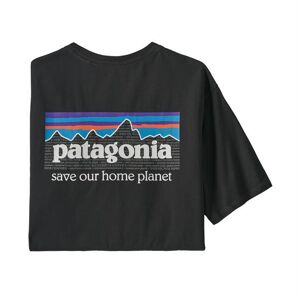 Patagonia Mens P-6 Mission Organic T-Shirt, Ink Black M
