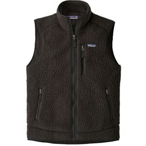 Patagonia Mens Retro Pile Vest, Black XS