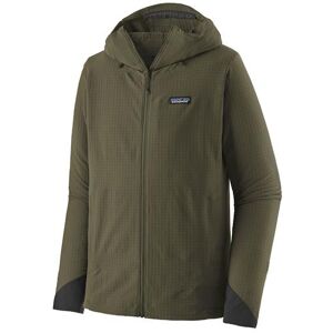 Patagonia Mens R1 TechFace Hoody, Basin Green L