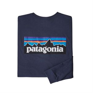 Patagonia Mens L/S P-6 Logo Responsibili-Tee, Classic Navy XL