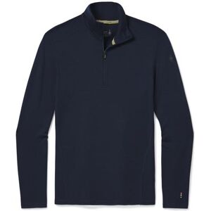 Smartwool Mens Thermal Merino Base Layer 1/4 Zip, Deep Navy XXL