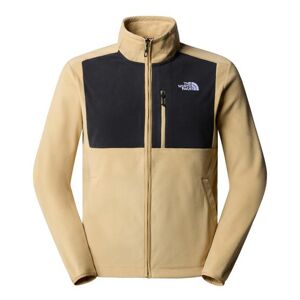 The North Face Mens Homesafe Full Zip Fleece, Khaki / Black XXL