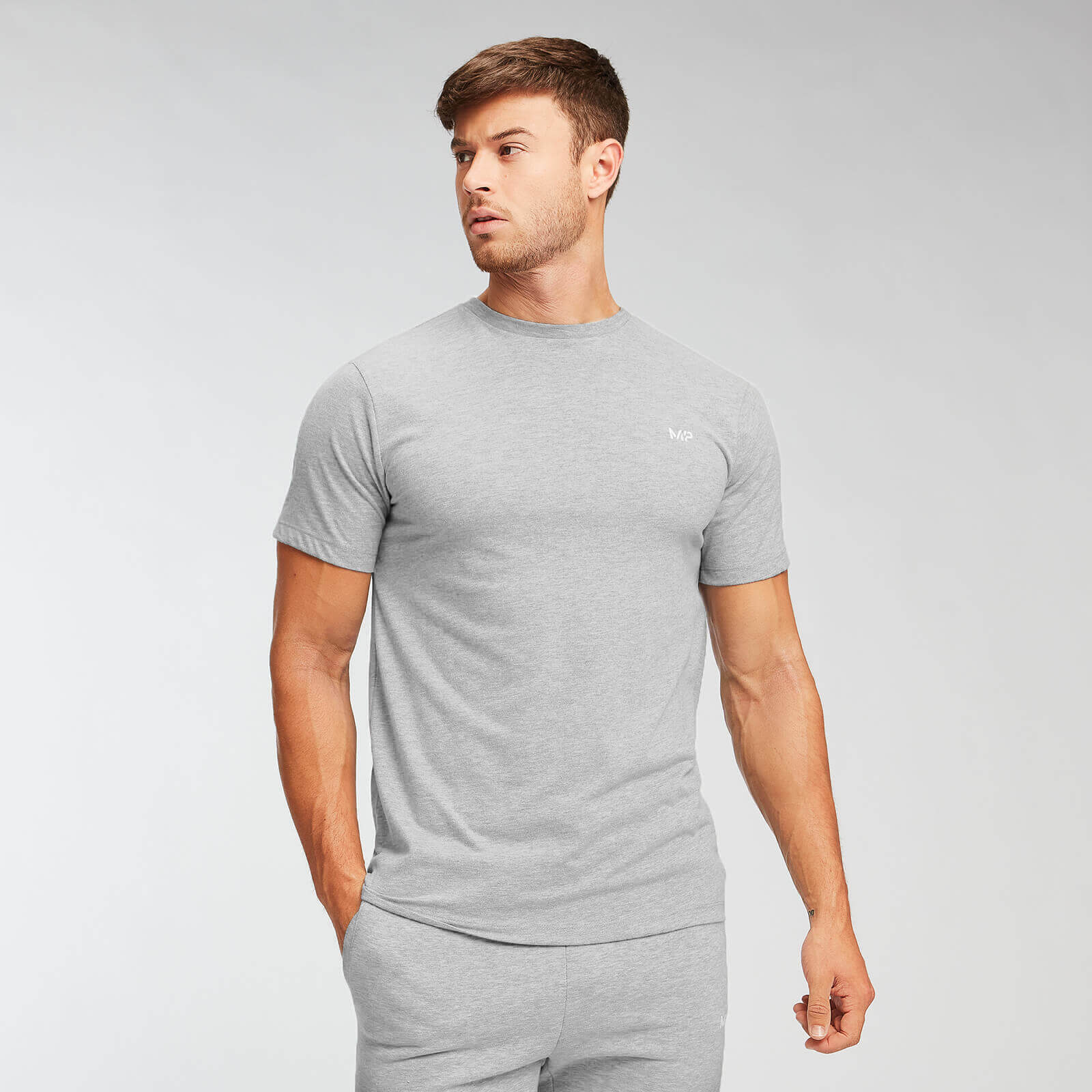 Myprotein MP Essentials T-shirt - Til mænd - Grey Marl - XXL