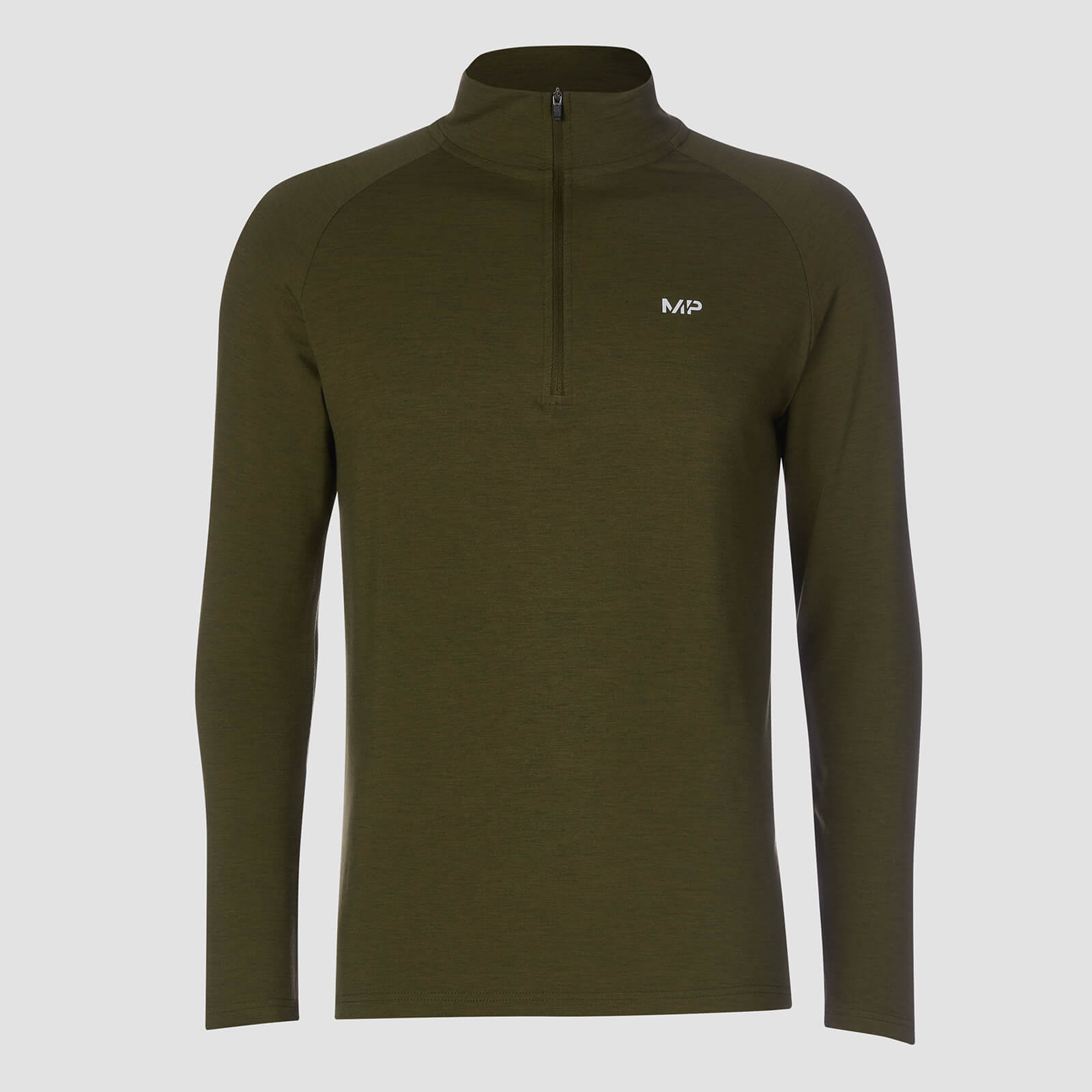 Myprotein MP Performance 1/4 Zip - Army Green/Sort - XS