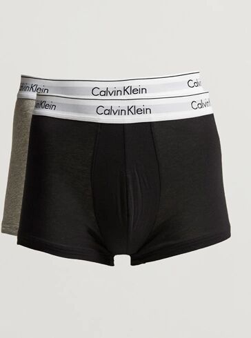 Calvin Klein Modern Cotton Stretch Trunk Heather Grey/Black men M Sort