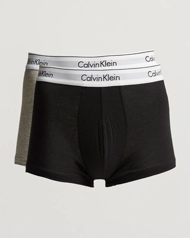 Calvin Klein Modern Cotton Stretch Trunk Heather Grey/Black men XL Sort