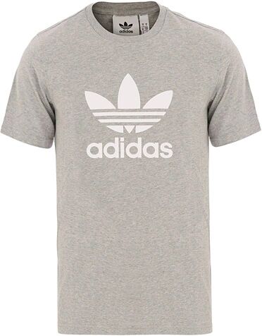 adidas Originals Trefoil Logo Crew Neck Tee Medium Grey Heather men XL Grå