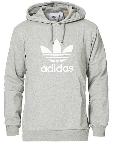 adidas Originals Trefoil Hoodie Grey Melange men M Grå