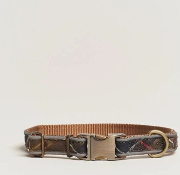 Barbour International Reflective Tartan Dog Collar Classic men S Brun