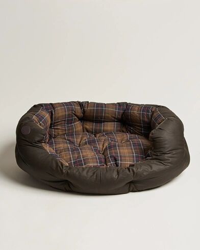 Barbour Heritage Wax Cotton Dog Bed 35' Olive men One size Grøn