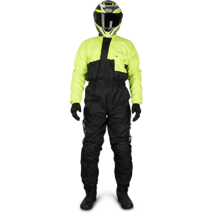 Richa Traje Impermeable  Simple Raincombi Negro-Amarillo fluo