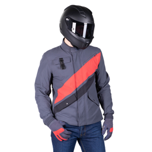 Dainese Chaqueta de Moto  Kayes Ébano-Rojo Pompeyano