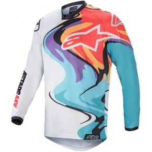 Camiseta Alpinestars Racer Flagship Blanco Multicolor  3761321-252