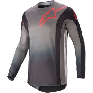 Camiseta Alpinestars Techstar Sein Negro Neon Rojo  3761123-1397