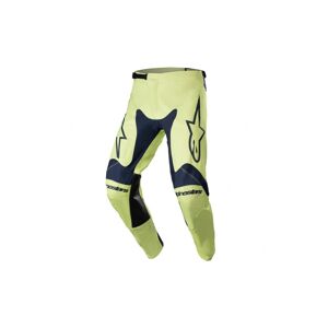 Pantalón Alpinestars Racer Hoen Night Navy Fluorrite Verde  3721323-7166