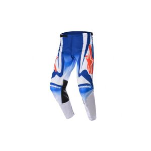 Pantalón Alpinestars Racer Semi Azul Hot Naranja  3721523-7241