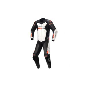 Mono Alpinestars Gp Force Chaser Leather 1 Pc Negro Blanco Rojo Fluor  3150321-1