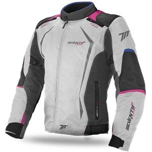 Chaqueta Seventy Mujer Sd-Jr49 Invierno Racing Ice Azul Rosa  SD21049153