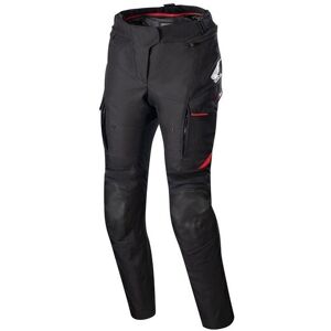 Pantalón Alpinestars Honda Stella Andes V3 Drystar Negro Rojo Brillo