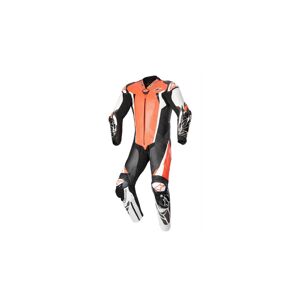 Mono Alpinestars Racing Absolute V2 1 Pc Leather Rojo Fluor Blanco Negro