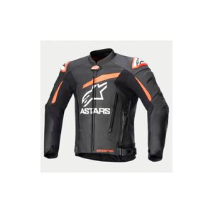 Chaqueta Alpinestars Gp Plus V4 Leather Negro Rojo Fluor Blanco  3100524-1321