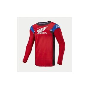 Camiseta Alpinestars Honda Racer Iconic Brillo Rojo Negro Blanco  3768023-3016
