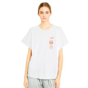 Puma - Camiseta Graphic Vertical, Unisex, White, L
