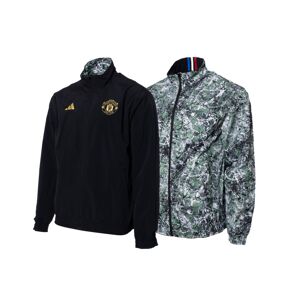 Adidas - Chaqueta Manchester United Fanswear 2023-2024, Unisex, Black-Multicolor, M