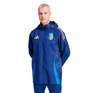 Adidas - Chubasquero Italia Fanswear Eurocopa 2024, Unisex, Night Sky, XS