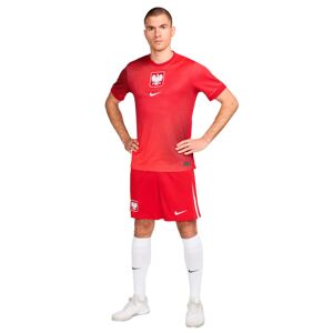 Nike - Pantalón corto Polonia Primera Equipación Eurocopa 2024, Unisex, Sport Red-White-White No Sponsor, L