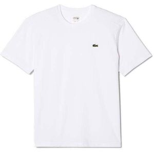 Camiseta Lacoste Sport Bordado Blanco Logo Verde