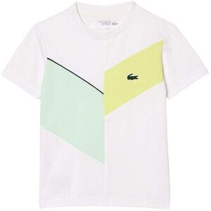 Camiseta Lacoste Sport Regular Fit Sin Costuras Blanco Verde -  -XL