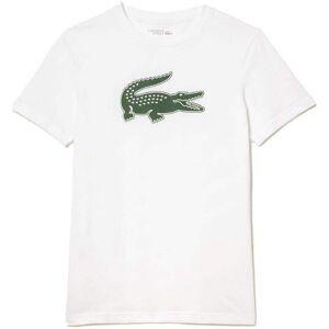 Camiseta Lacoste Sport Transpirable Blanco Verde -  -M