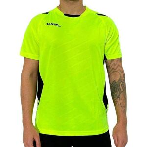 Camiseta Softee Play Amarillo Fluor Negro -  -S