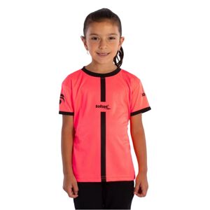 Camiseta Softee Tipex Coral Fluor Negro Junior -  -10a