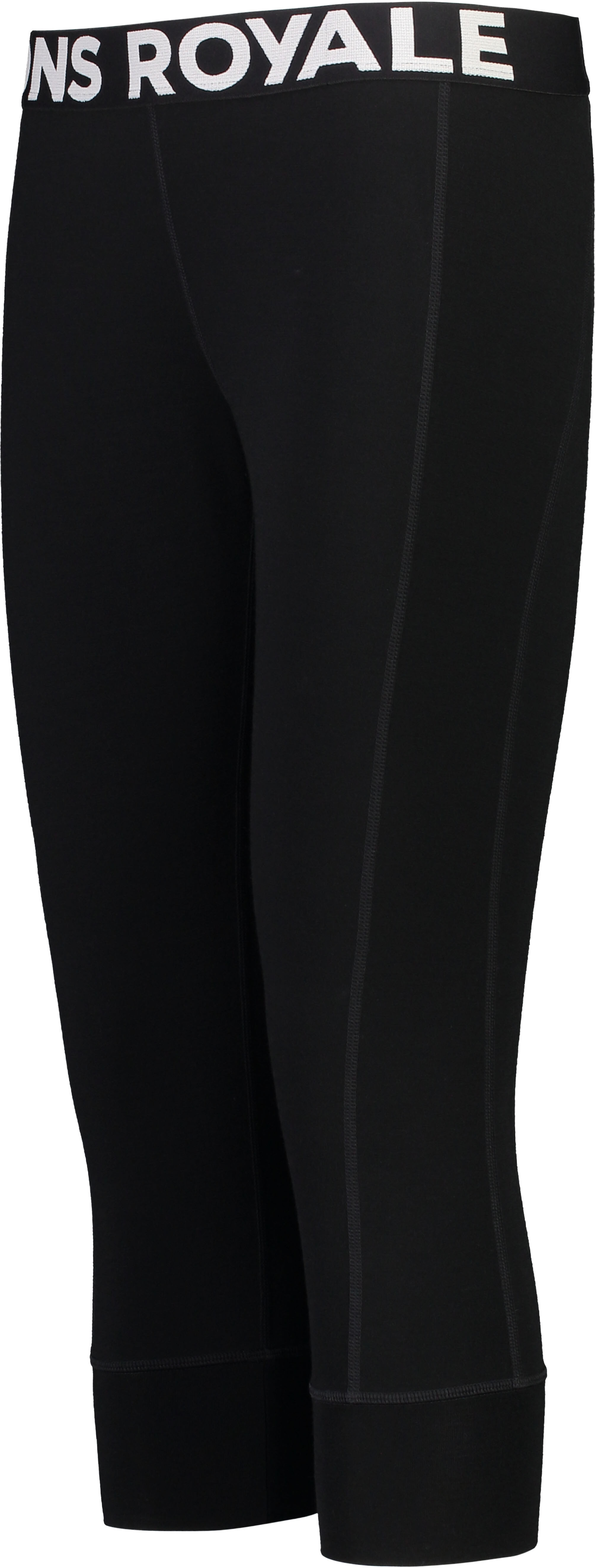 MONS ROYALE CASCADE MERINO FLEX 200 3/4 LEGGING BLACK XS