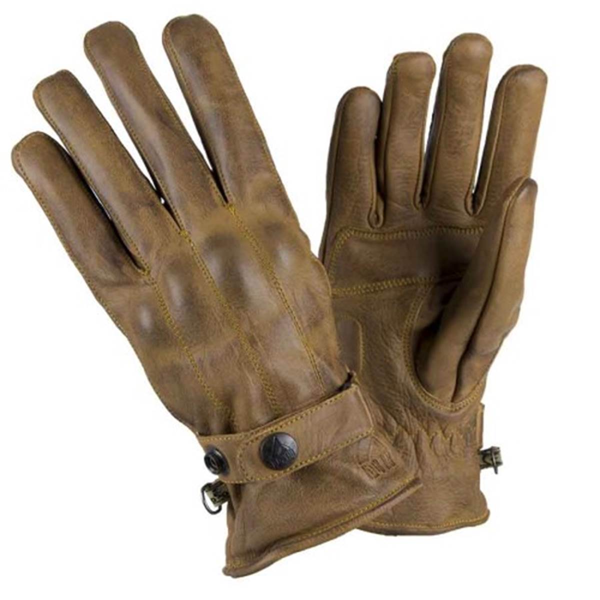 By City Guantes de moto  elegant man mostaza xxl