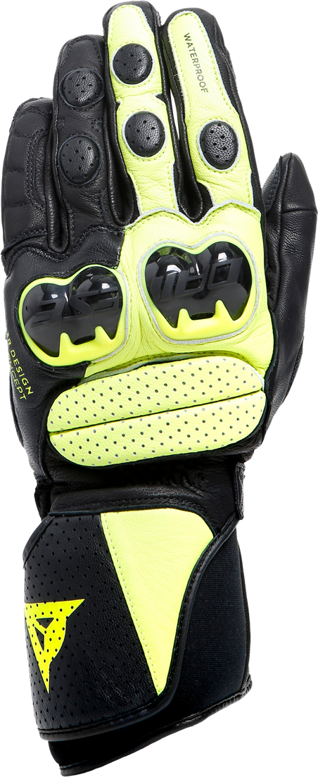 Dainese Guantes de Moto  Impeto D-Dry Negro-Amarillo Fluo