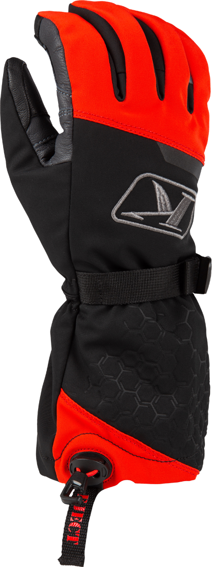 KLIM Guantes  Powerxross Gauntlet Negro-Rojo Fuego