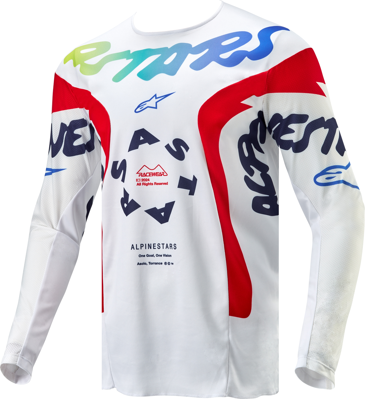 Alpinestars Camiseta de Cross  Racer Hana Blanco-Multicolor