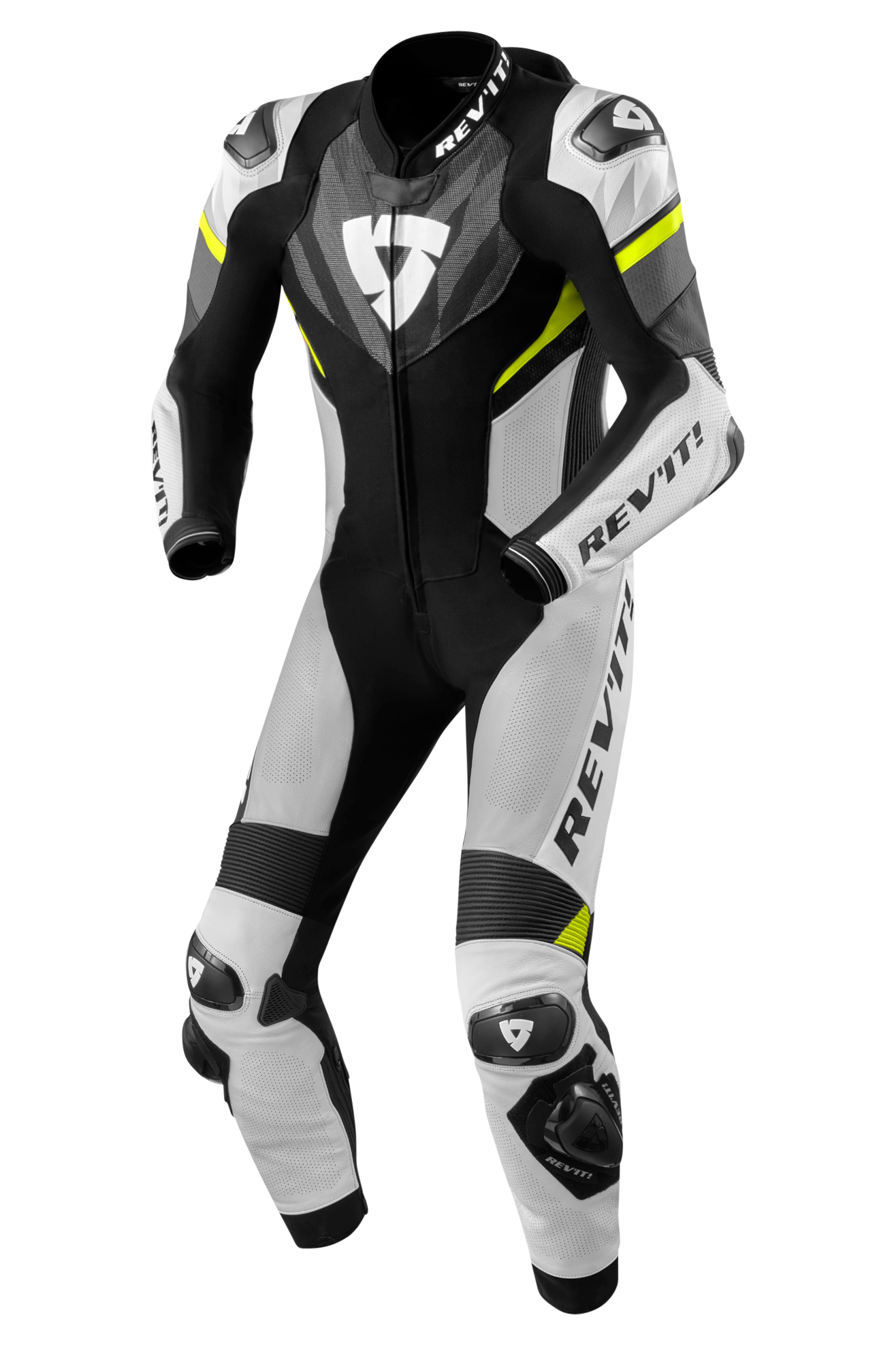 REV'IT! Mono de Cuero Piece Suit Hyperspeed 2 Negro-Gris