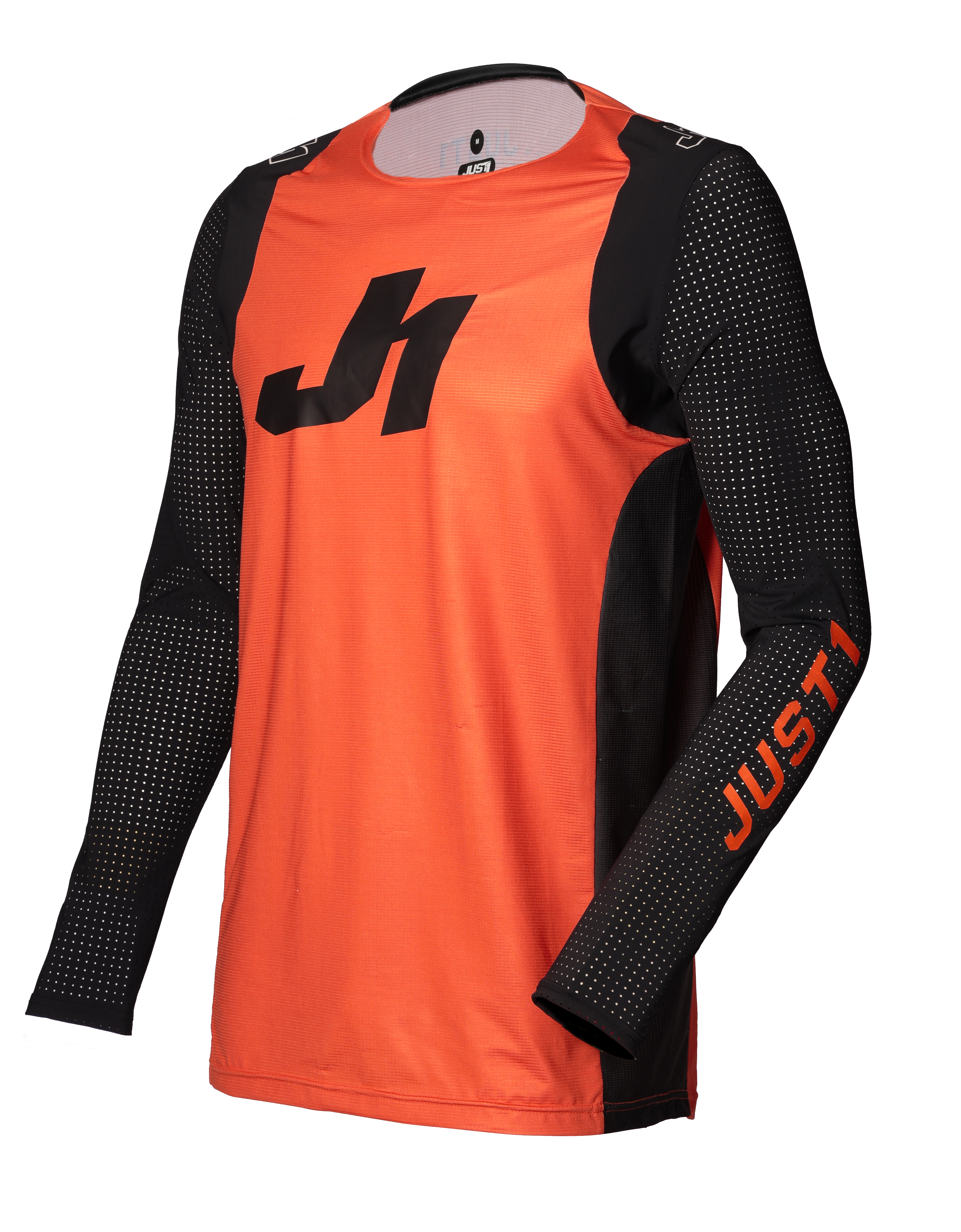 Just1 Camiseta de Cross  J-Flex Aria Naranja-Negro