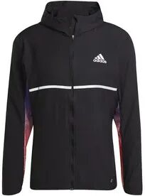 Adidas OWN THE RUN COLORBLOCK - Chaqueta hombre black/purrus/pullim/acired