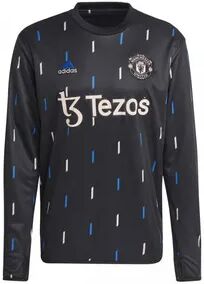 Adidas MUFC PRE WRMTOP - Sudadera hombre black/ntgrey/globlu/icepnk