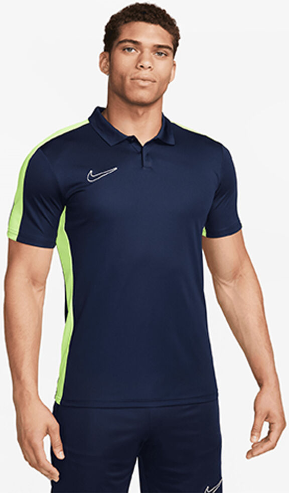 Polo Nike Academy 23 Azul Marino y Amarillo Fluorescente para Hombre - DR1346-452