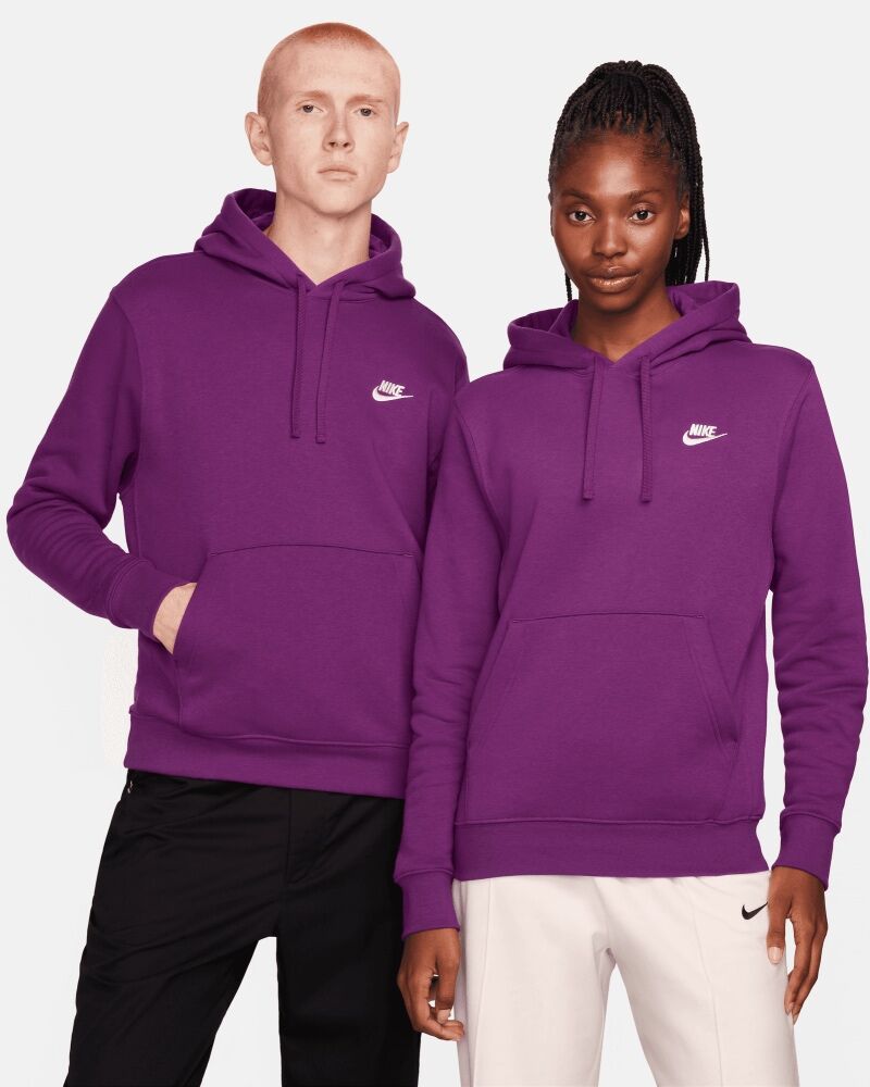 Sudadera con capucha Nike Sportswear Club Fleece Morado y Blanco Hombre - BV2654-503