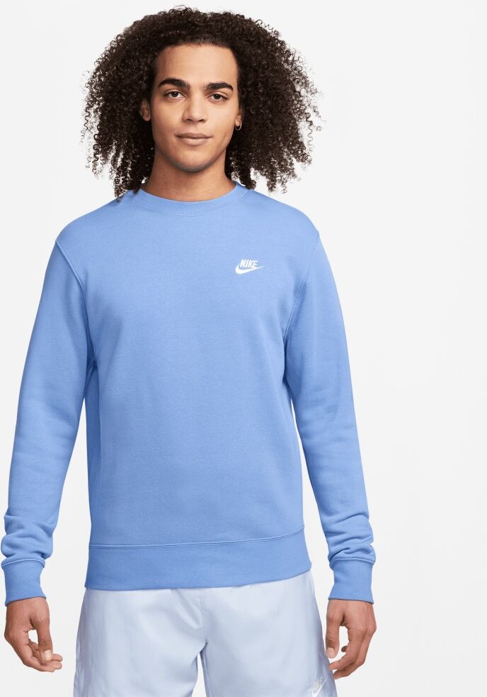 Sudadera Nike Sportswear Club Fleece Azul y Blanco Hombre - BV2662-450