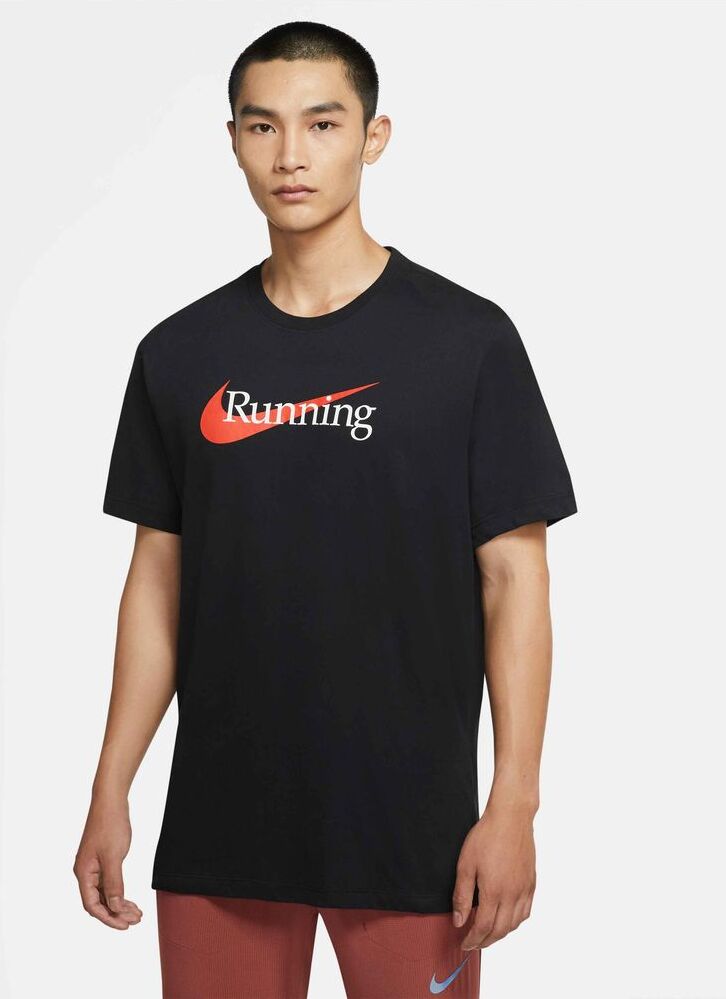 Camiseta de running Nike Dri-FIT Negro para Hombre - CW0945-010