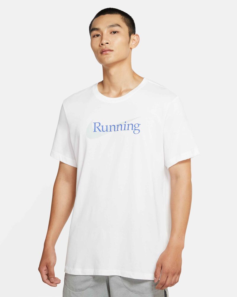 Camiseta de running Nike Dri-FIT Blanco para Hombre - CW0945-100